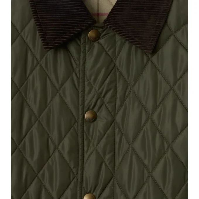 Car Coat in nylon trapuntato di media lunghezza