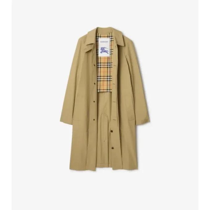 Car Coat lungo in cotone