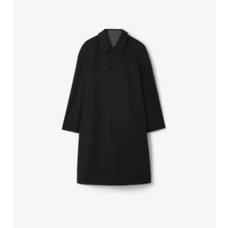 Car Coat Parkbury in lana a quadri, lungo e reversibile