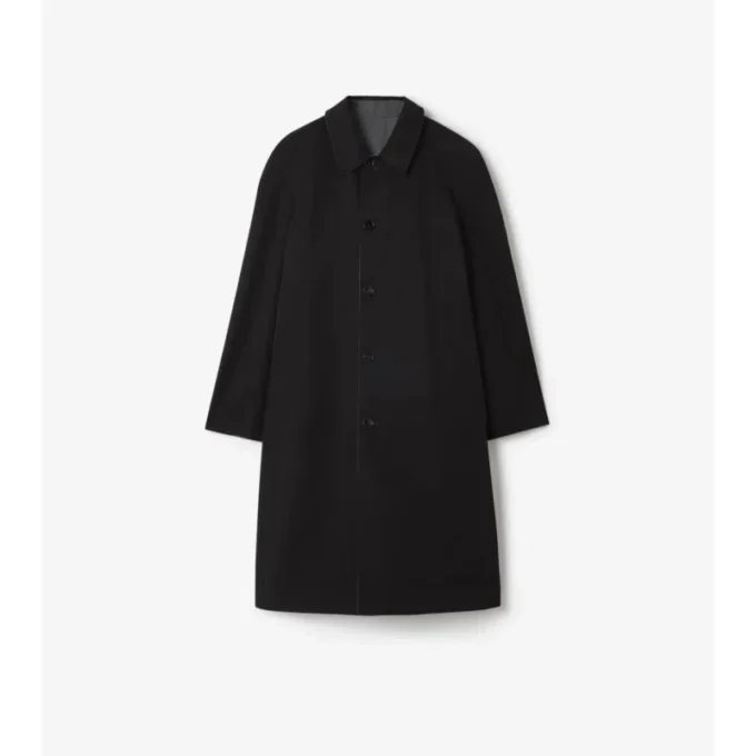 Car Coat Parkbury in lana a quadri, lungo e reversibile