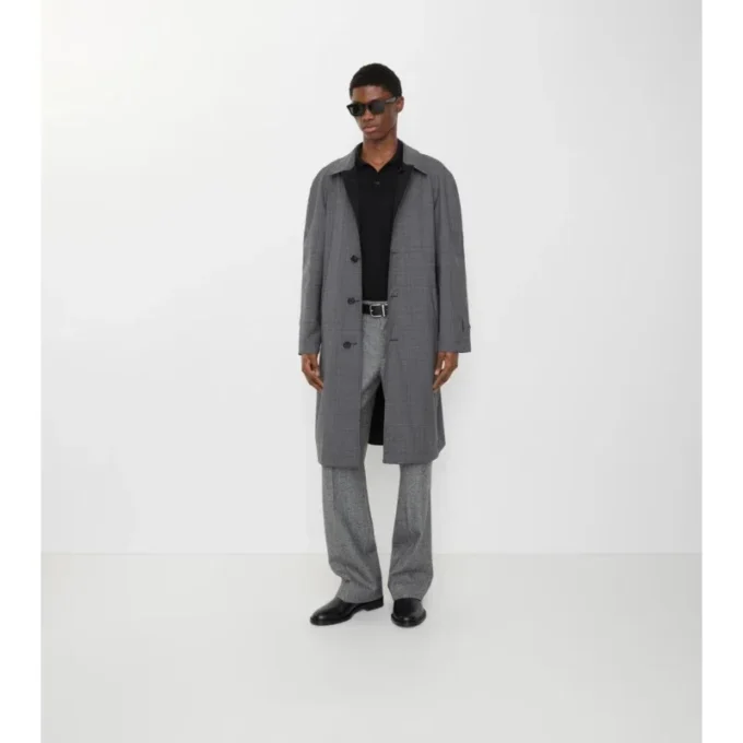 Car Coat Parkbury in lana a quadri, lungo e reversibile