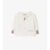 Cardigan in cotone con logo