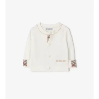 Cardigan in cotone con logo