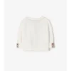 Cardigan in cotone con logo