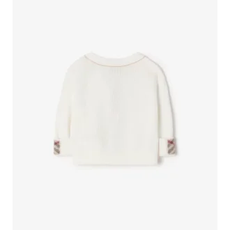 Cardigan in cotone con logo