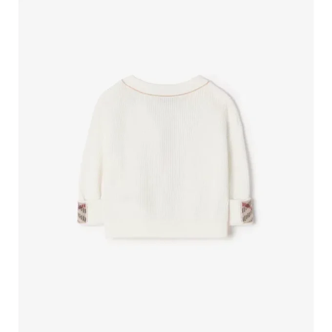 Cardigan in cotone con logo