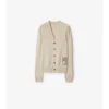 Cardigan in lana con motivo a quadri