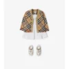 Cardigan in lana con motivo a quadri