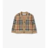 Cardigan in lana e cashmere con motivo a quadri
