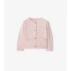 Cardigan in lana e cashmere con toppe a quadri