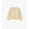 Cardigan in lana e cashmere con toppe a quadri