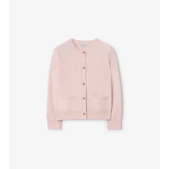 Cardigan in lana e cashmere con toppe a quadri