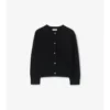 Cardigan in lana e cashmere con toppe a quadri