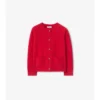 Cardigan in lana e cashmere con toppe a quadri