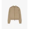 Cardigan in lana e cashmere con toppe a quadri