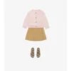 Cardigan in lana e cashmere con toppe a quadri