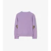 Cardigan in lana e cashmere con toppe a quadri
