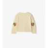 Cardigan in lana e cashmere con toppe a quadri