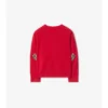 Cardigan in lana e cashmere con toppe a quadri