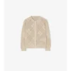 Cardigan in maglia a punto traforato