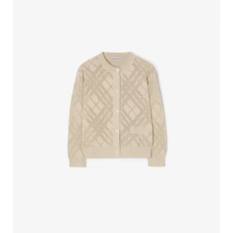 Cardigan in maglia a punto traforato