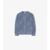 Cardigan in maglia a punto traforato