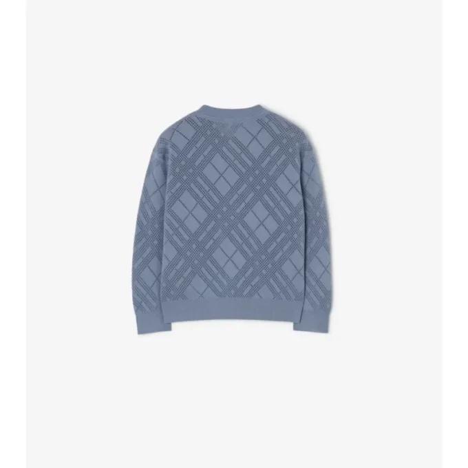 Cardigan in maglia a punto traforato