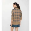 Cardigan in misto cotone e lana a quadri