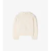 Cardigan in misto cotone e lana con tasche a quadri