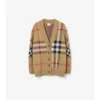 Cardigan in misto lana a quadri