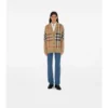 Cardigan in misto lana a quadri
