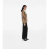 Cardigan in misto lana e mohair con motivo a quadri