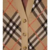 Cardigan in misto lana e mohair con motivo a quadri