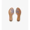 Ciabatte in pelle con motivo Knight Stamp