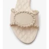Ciabatte in pelle con motivo Knight Stamp