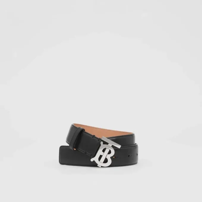 Cintura in pelle con motivo Monogram