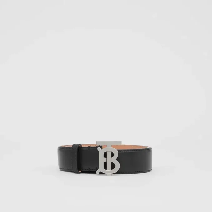 Cintura in pelle con motivo Monogram