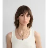 Collana a tre fili con ciondoli 