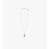 Collana con ciondolo a forma di cuore e cavaliere 