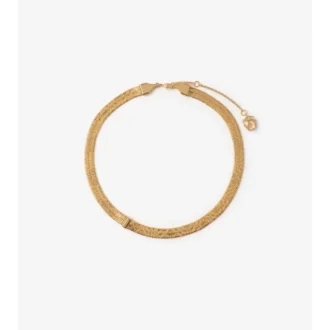 Collana con motivo a quadri inciso