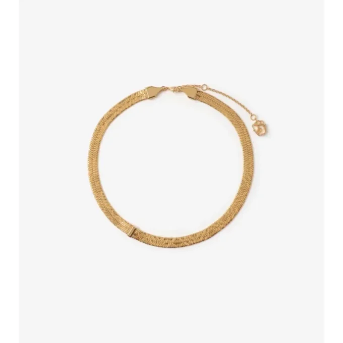 Collana con motivo a quadri inciso