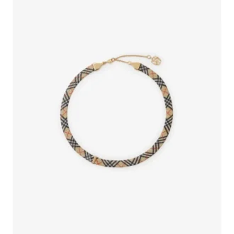 Collana con stampa a quadri