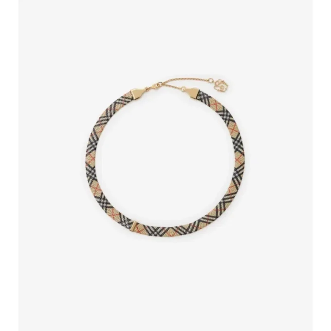 Collana con stampa a quadri