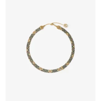 Collana con stampa a quadri