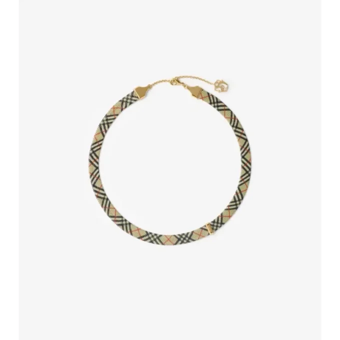 Collana con stampa a quadri
