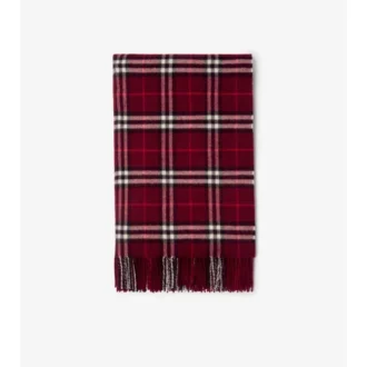 Coperta in cashmere con motivo a quadri
