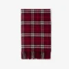 Coperta in cashmere con motivo a quadri