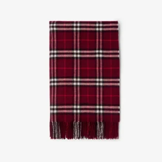 Coperta in cashmere con motivo a quadri