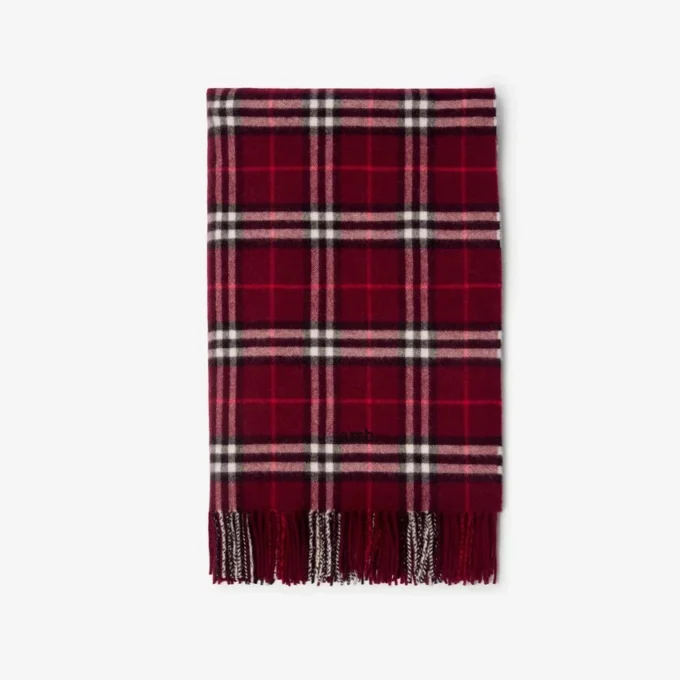 Coperta in cashmere con motivo a quadri
