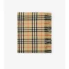 Coperta in lana e cashmere con motivo a quadri